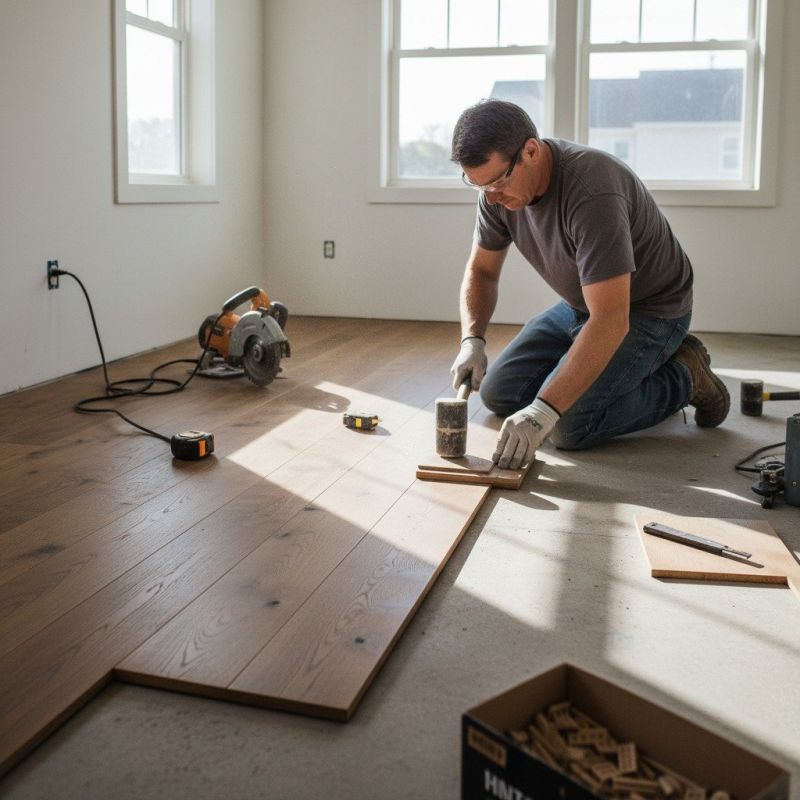 Tiger Wood Floor Installation